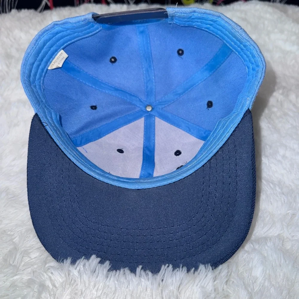 Cookies Snapback Hat Mens OSFM Blue Excellent Two Tone Flat Brim Script Logo
